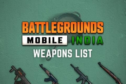 Une liste complète des armes que vous pouvez vous attendre à trouver dans Battlegrounds Mobile India