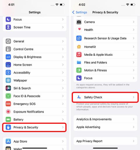 Quest-ce que le contrôle de sécurité dans iOS 16 et comment lutiliser sur iPhone