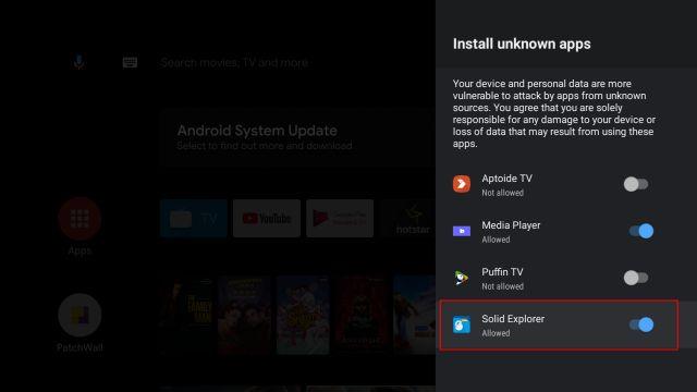 Comment exécuter des applications Android incompatibles sur Android TV